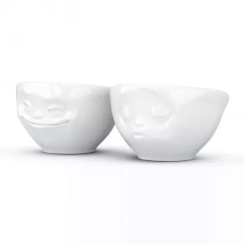 FIFTYEIGHT PRODUCTS komplet majhnih skled 100ml Grinning & Kissing White