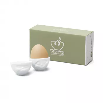 FIFTYEIGHT PRODUCTS komplet stojal za jajca št. 3 - Happy & Grumpy White