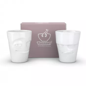 FIFTYEIGHT PRODUCTS skodelica 350ml - Grumpy & Mischievous White