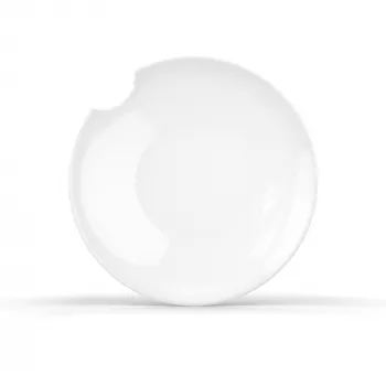 FIFTYEIGHT PRODUCTS FIFTYEIGHT 2 globoka krožnika z ugrizom Ø 24 cm bela