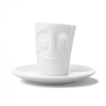 FIFTYEIGHT PRODUCTS skodelica za espresso z ročajem, 80ml – Cheerful White
