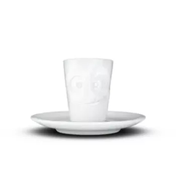 FIFTYEIGHT PRODUCTS espressova skodelica z ročajem 80ml - Lecker White