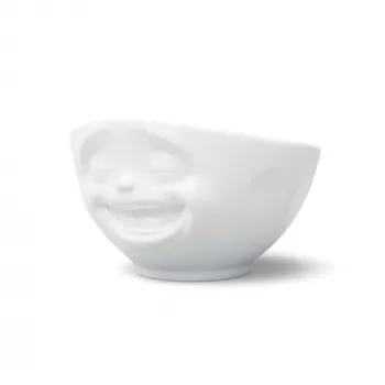 FIFTYEIGHT PRODUCTS servirna skleda 1000ml - Laughing, bela