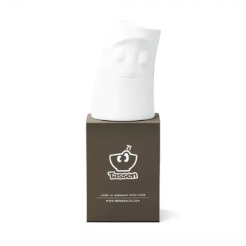 FIFTYEIGHT PRODUCTS svečnik Kerzenschmusie VERSCHMUST velik bel