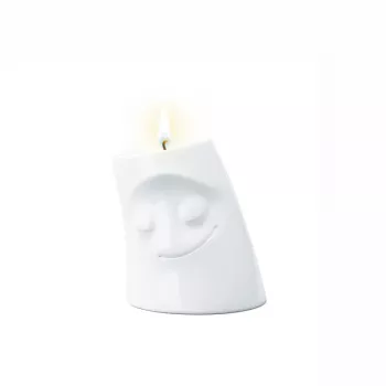 FIFTYEIGHT PRODUCTS FIFTYEIGHT svečnik Candle Snuggle CUDDLY majhen bel