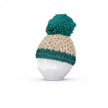 FIFTYEIGHT PRODUCTS jajčni lonček Beanie ivory/emerald