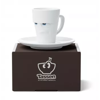 FIFTYEIGHT PRODUCTS skodelica za espresso z ročajem 80ml - Grumpy bela