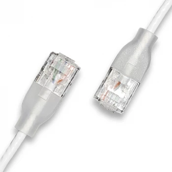 WANTEC patch kabel UTP CAT6a eGlow 2,0m bel (7406)