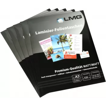 LMG folije za laminiranje A3 mat 125 mikronov paket 25 kosov