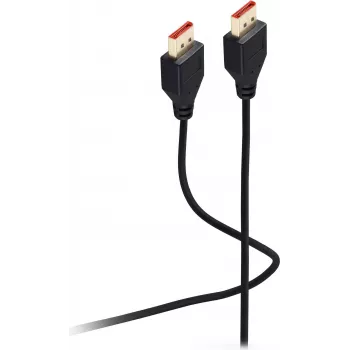 SHIVERPEAKS Flexline kabel DisplayPort 1.4, vtič na vtič, UHD 8K, izjemno tanek, črn, 1,5m (FL31-69155)