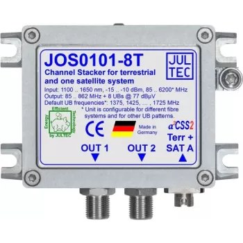 JULTEC JOS0101-8T Unicable II JESS pretvornik 1x optično vlakno FC/PC 8x sprejemnik