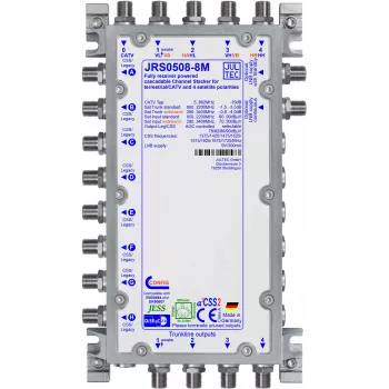 JULTEC JRS0508-8M Unicable II / JESS večkratno stikalo, 5 vhodov, 8 izhodov, 64 uporabniških pasov