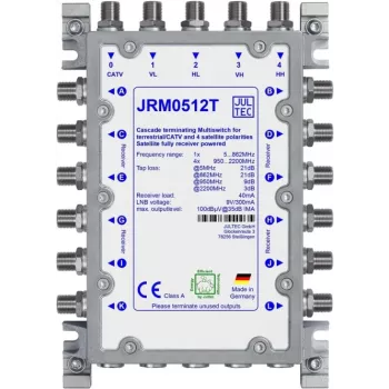 JULTEC JRM0512T večkratno stikalo 12 izhodov 4 SAT vhodi