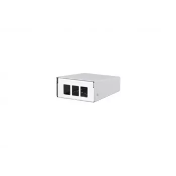 Metz Connect keystone nadometno ohišje s 3 vrati Pure White, nepokrito