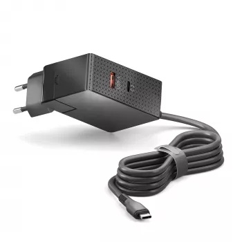 PURELINK Vuelogic USB-C/USB-A GaN polnilnik 3-vratni 100W PD črn