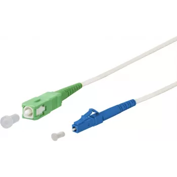 METZ CONNECT OpDAT povezovalni kabel SC-S APC/LC-S OS2 bel 2,0 m