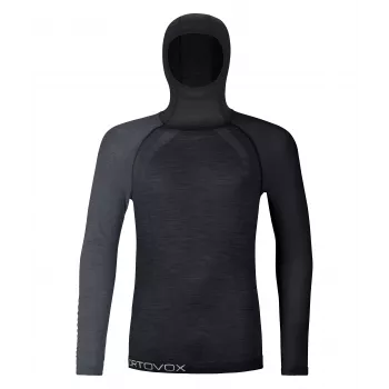 Ortovox pulover s kapuco 120 Comp Light Thermal, Black Raven