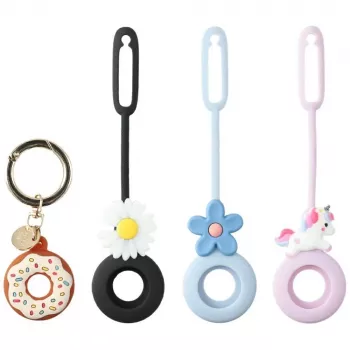 4SMARTS Omega Silicone Case komplet za Apple AirTag (paket 4 kosov, večbarvni)