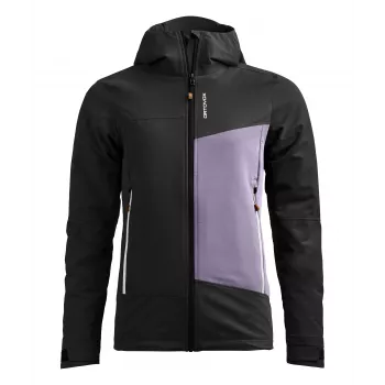 Ortovox Seceda ženska softshell jakna – Black Raven