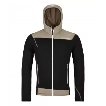 Ortovox Fleece Light pulover s kapuco – Black Raven