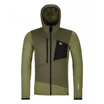 Jopa s kapuco Ortovox Fleece Grid Hoody, Wild Herbs, velikost M