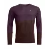 Ortovox 185 Rock N Wool Long Sleeve - Dark Wild Berry, velikost M