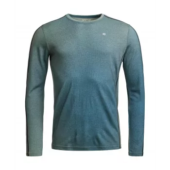 Ortovox 185 Rock'N'Wool Print LS spodnji sloj - AOP Green Sage, XL