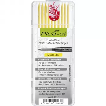 Nadomestne mine PICA-MARKER Pica DRY Refills Yellow, 10 min, 2,8 mm, topne v vodi