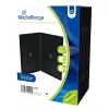 MEDIARANGE maloprodajno pakiranje DVD ovoj dvojni - DVD video škatla - kapaciteta: 2 CD/DVD - črn (pakiranje 5 kosov)