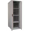 IT-BUDGET 19-palčna omrežna omara SRK - komplet - 42U - 800x800 mm - varnostno steklena/polna jeklena vrata - 4 aktivni ventilatorji - PDU - police - predmontirana - svetlo siva (99ITB19SRK4288GGM)
