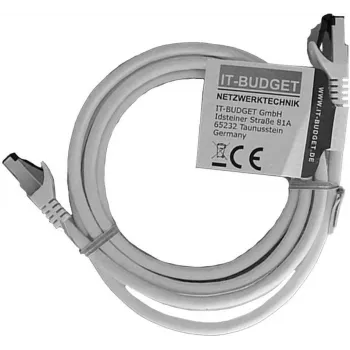 IT-BUDGET Full Copper Premium patch kabel - Flex AWG 26 - Cat.8.1 - 2000 MHz - brez halogenov - PoE+ - 40 Gbit - bel - 3 m (90ITBFLEX81PK3W)