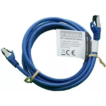 IT-BUDGET Full Copper Premium patch kabel - Flex AWG 26 - Cat.8.1 - 2000 MHz - brez halogenov - PoE+ - 40 Gbit - moder - 3 m (90ITBFLEX81PK3B)