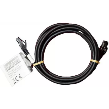 IT-BUDGET Full Copper Premium patch kabel - Flex AWG 26 - Cat.8.1 - 2000 MHz - brez halogenov - PoE+ - 40 GBit - črn - 3 m