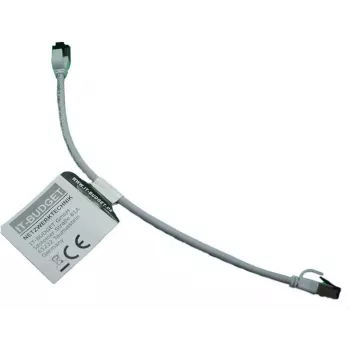IT-BUDGET Full Copper Premium patch kabel - Slim AWG 28 - Cat.8.1 - 2000 MHz - brez halogenov - PoE+ - 40 Gbit - siv - 0,25 m (90ITBSLIM81PK025G)