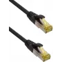 IT-BUDGET Full Copper Premium patch kabel, Super Flex TPE, Cat.6A, s surovim kablom Cat.7, 600 MHz, brez halogenov, PoE+, 10GBit, črn, 0,50 m
