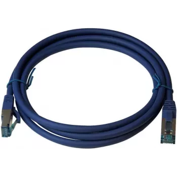 IT-BUDGET Full Copper Premium patch kabel Cat.6A 500 MHz brez halogenov PoE+ AWG 26/7 modra 15 m