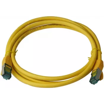 IT-BUDGET Full Copper Premium patch kabel - Cat.6A - 500 MHz - brez halogenov - PoE+ - AWG 26/7 - rumena - 20 m