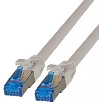 IT-BUDGET popolnoma bakren Premium patch kabel - Super Flex TPE - Cat.6A - 500MHz - LSZH - PoE+ - AWG 27 - siv - 1,50 m