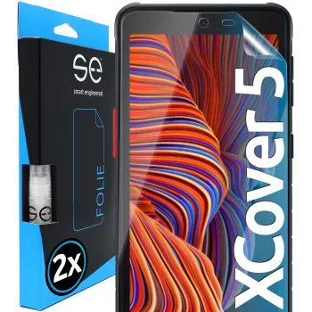 smart.engineered 2x3D zaščitna folija za zaslon za Samsung Galaxy Xcover 5 prozorna (2 kosa)