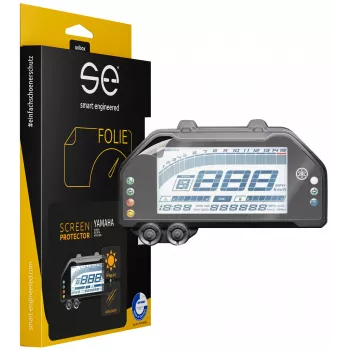 smart.engineered SE-DCP-2-0102-0076-1-M zaščitna folija za zaslon za Yamaha R3 (2019+), R25 (2019+), MT-03 (2020+) – prozorna