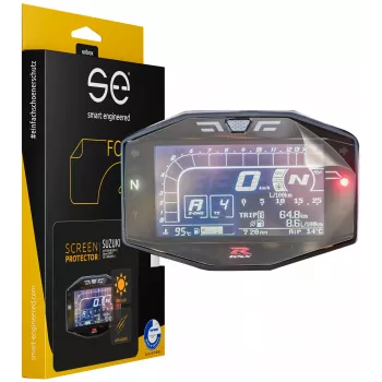 smart.engineered SE-DCP-2-0102-0094-1-M zaščita zaslona za Suzuki GSX-R1000 (R) 2017+ / Katana 2019+ / GSX-S1000 2021+ – prozorna