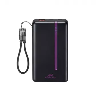 RIVACASE VA2311 prenosni polnilnik 10000 mAh 22,5W črn