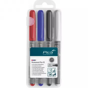 PICA-MARKER Pica Permanent-Pen 1,0mm, mešane barve, z Instant-White-Pen