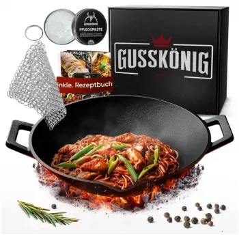Gusskönig vnaprej pripravljena litoželezna vok ponev 36 cm (GK-48)