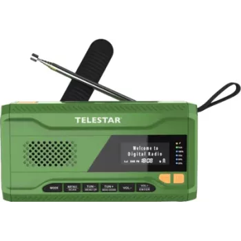 Telestar TOP NR 5 DAB+/FM radijski sprejemnik za nujne primere zelen