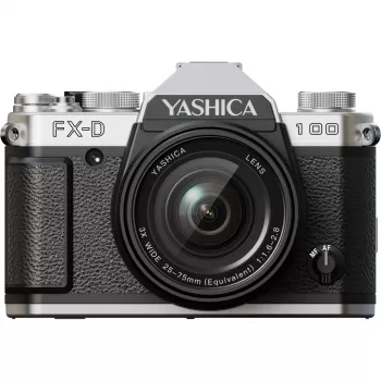 Yashica FX-D 100 35mm SLR filmski fotoaparat (črn)
