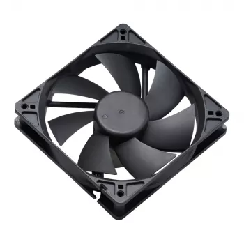 Akasa 12cm črni ventilator, 17,5 dB