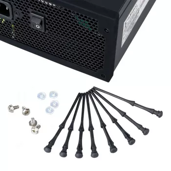 Akasa AK-MX002 protivibracijska držala za ventilatorje – črna – guma – silikon – paket 4 kosov