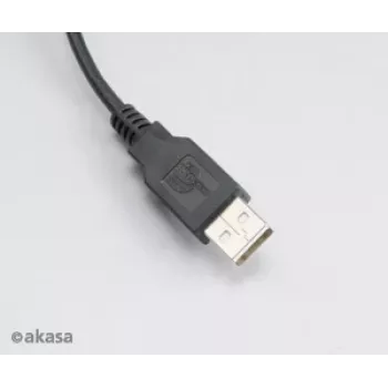 Akasa AK-CBUB05-10BK kabel USB 2.0 - USB-A na Micro-USB-B - 1m - črn