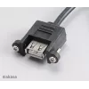 Akasa AK-CBUB06-60BK kabel USB 2.0 iz notranjega na zunanji priključek, 60 cm, črn